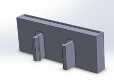 Minimalist Scrapper Holder Clip-in 3D Printer Model