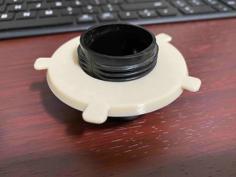 Cap With Embedded Nut For Moon Lamp 3D Printer Model