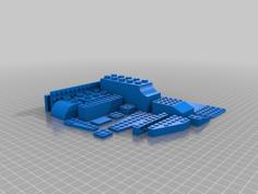 Customizable LEGO-Compatible Brick 3D Printer Model