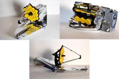 Unfolding James Webb Space Telescope (JWST) 3D Printer Model