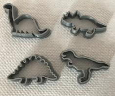 Dinosaur Cookie/play-doh Shapes – 50mm 3D Printer Model