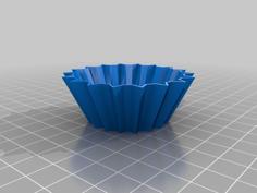 CUP CAKE SHAPE MINI BOWL 3D Printer Model