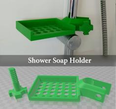 Shower Soap Holder 3D Printer Model