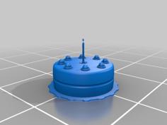 Portal Cake 3D Printer Model