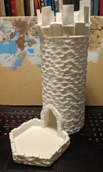 Medieval Stone Dice Tower – Modular 3D Printer Model