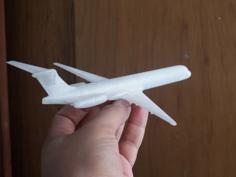 MD80 Aircraft Scale Model 3D Printer Model