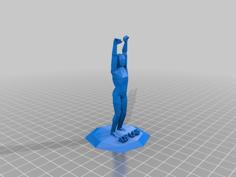 Cheering Man Trophy (I2P Lab) 3D Printer Model