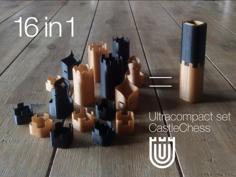 Ultracompact Set CastleChess 3D Printer Model