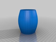 Barrel Pen Cup 3D Printer Model