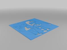 Panty And Stocking Stencil 3D Printer Model