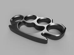 Knuckle Duster Keychain Trinket 3D Printer Model