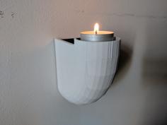 Wall Mounted Tealight Holder 3D Printer Model