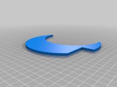 Crescent Moon Door Frame Topper Decoration 3D Printer Model