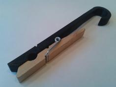 Clothespin For Rod/bar (14mm) 3D Printer Model