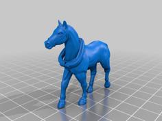 Horse With Collar 3D Printer Model