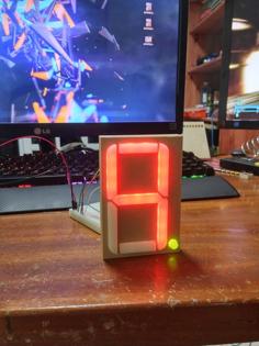 4″ Seven Segment LED Display 3D Printer Model