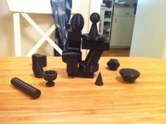 Bandu (Bausack) Tower Stacking Game 3D Printer Model