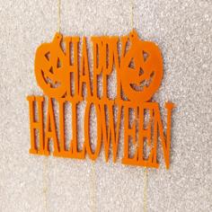 Pumpkin Happy Halloween Decoration 3D Printer Model