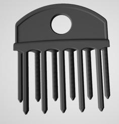 Wide Toothed Comb 3D Printer Model