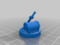 Treasure Token (28mm Scale) 3D Printer Model