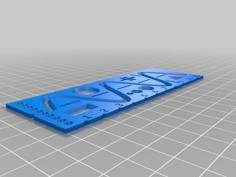 Technical Ruler / Stencil (updated) 3D Printer Model