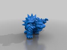 Bowser From Super Mario 3d World – Wii U 3D Printer Model