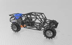 Rc Sand Car Roll-cage Only (Open Source) 3D Printer Model