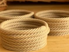 Sloppy Coiled Rope Bowls 3D Printer Model