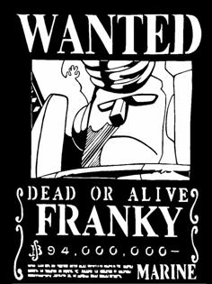 Wanted Poster Franky 3D Printer Model