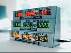 Delorean Clock – Back To The Future Style 3D Printer Model