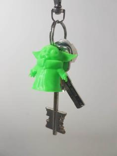 Baby Yoda Keychain The Mandalorian 3D Printer Model