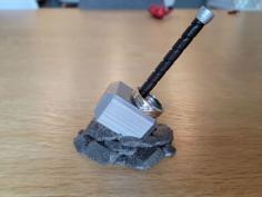 Mjolnir Ring Holder 3D Printer Model