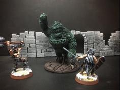 Topiary Golem (Ape) (28mm/Heroic Scale) 3D Printer Model