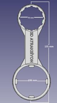 Su Filitresi Mebran Anahtarı (Water Filter Membrane Switch) 3D Printer Model