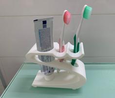 Toothbrush Holder For Two Brushes 3D Printer Model