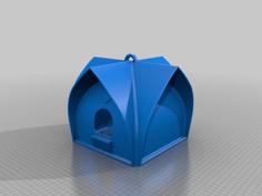 Rifugio Volatili Tetto Curvo – Volatile Hut Curved Roof 3D Printer Model