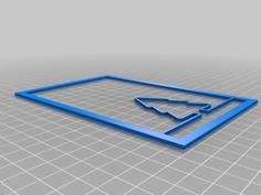 Minimalist Christmas T 2D Art 3D Printer Model