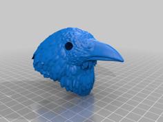 Crow/Raven Head For BJD 3D Printer Model