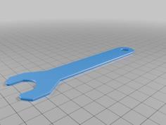 E13 17mm Cone Wrench 3D Printer Model