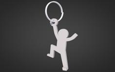 Thin Man Key Chain 3D Printer Model