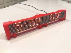 ESP8266 Double Wide Marquee Scroller News Weather Clock 3D Printer Model