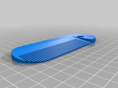 Beard Comb 3D Printer Model