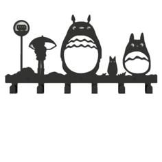 Totoro Coat Rack 3D Printer Model