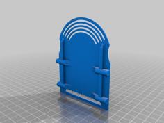 Steampunk Handy Holder UPDATE Without Initials An Mounted 3D Printer Model