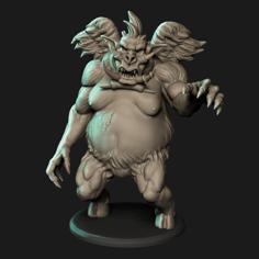 D&D Nalfeshnee Free STL 3D Printer Model