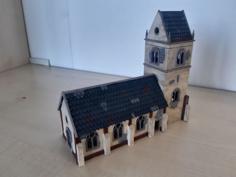 Church Tabletop Terrain For TANKS WWII 3D Printer Model