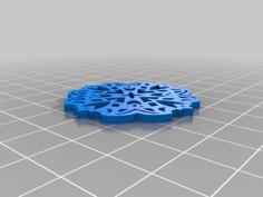 Mandala Earrings 19 3D Printer Model