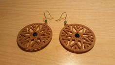 Rosette Earrings 3D Printer Model