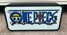 One Piece Logo Light Box Sign 3D Printer Model