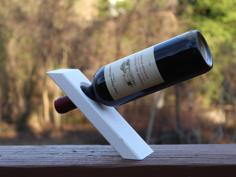 Floating Gravity Wine Bottle Holder – DEFY GRAVITY! 3D Printer Model